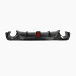 Infiniti Q50 Q50S 2018-2022 Carbon Fiber Rear Bumper Diffuser Lip W/ LED Brake Light