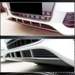 Audi A4 B8 Base Sedan Pre-facelift 2009-2012 Front Bumper Lip Carbon Fiber