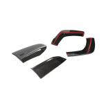 Maserati Levante Sport Utility 2016-2020 Rear Bumper Splitters Carbon Fiber