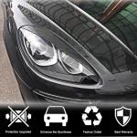 Porsche Macan 2014-2018 Headlight Eyebrows Lamp Eyelids Dry Carbon Fiber