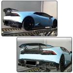 Carbon Fiber Trunk Spoiler Compatible with Lamborghini Huracan LP580 LP610 Coupe 2014-2018 Racing Rear Boot Wing Spoiler