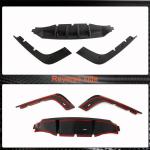 2018–2021 Kia Stinger 3-Piece Rear Diffuser Lip Kit Carbon Fiber/FRP