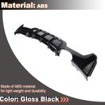 Gloss Black ABS Rear Diffuser for BMW F32 F33 F36 M Sport 2014-2020 | 420i 428i 435i 440i Lower Bumper Lip Spoiler Body Kit Factory Outlet