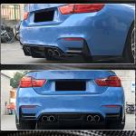 BMW F80 M3 F82 F83 M4 2014-2020 Rear Bumper Splitters DRY Carbon Fiber/FRP