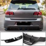 Volkswagen VW Golf 6 MK6 R R20 2010-2013 Rear Bumper Diffuser Carbon Fiber