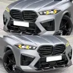 BMW X5M F95 X6M F96 Carbon Fiber Front Bumper Lip Splitter 2020–2023