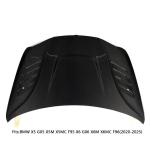 BMW X5 G05 X5M X5MC F95 X6 G06 X6M X6MC F96 (2020-2025) Dry Carbon Fiber Engine Bonnet Hood Cover-Direct Fit