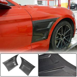 Ford Mustang V6 V8 GT 2015-2020 Side Fender Vents Carbon Fiber