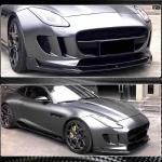 Jaguar F-TYPE 2013-2017 Front Bumper Lip Carbon Fiber