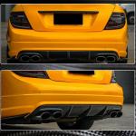 Mercedes Benz W204 C63 AMG Pre-facelift 2008-2011 Rear Bumper Diffuser Carbon Fiber