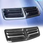 Real Carbon Fiber Front Hood Vents Cover Fit for Ford Mustang S650 GT Dark Horse 2024-2025 Replacement Style Engine Hood Air Vent Intake Scoops Acessories