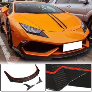 Lamborghini Huracan LP600 LP610 2014-2017 Front Bumper Lip Dry Carbon Fiber