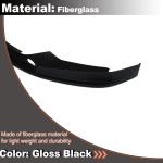 Gloss Black Front Bumper Lip for BMW G30 5 Series G31 G38 M Sport Sedan/Wagon 2017-2020 530i 540i M550i Fiberglass Auto Front Chin Spoiler Protector Factory Outlet