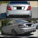 Mercedes Benz C63 W204 Pre-Facelift 2008-2011 Rear Bumper Diffuser Carbon Fiber