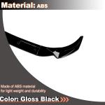 S4 Gloss Black Front Bumper Lip for Audi A4 S4 B9.5 Sline 2020-2024 3PCS | Lower Chin Spoiler Splitter Air Dam Body Kit Trim Tape-On No modification