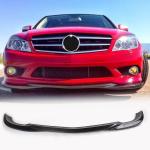 Mercedes Benz W204 C300 Sport Pre-facelift 2008-2011 Front Bumper Lip Carbon Fiber