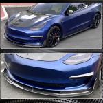 Tesla Model 3 2016-2022 Front Bumper Lip Carbon Fiber