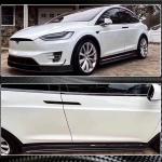 Tesla Model X Sport Utility 2016-2020 Side Skirts Carbon Fiber