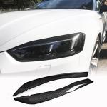 Audi A5 Sline S5 RS5 B9 2017-2020 Headlight Eyelids Lamp Eyebrows Carbon Fiber