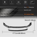 Audi S3 A3 Sline 8V.5 Sedan 2017-2020 Front Bumper Lip Carbon Fiber