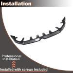 Carbon Look Front Lip Spoiler Compatible with BMW X3 G45 2025+ Sport Utility 4-Door ABS Car Front Bumper Lower Spoiler Lip Splitter Body Kit Trim Protection 4PCS