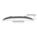 BMW 3 Series E46 M3 Sedan 1999-2005 Rear Trunk Spoiler Carbon Fiber