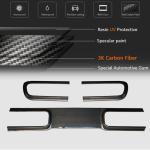 Dodge Challenger 2015-2022 Rear Taillight Lamp Cover Dry Carbon Fiber