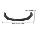 Ford Mustang Standard 2024UP Carbon Fiber Front Bumper Lip