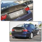Carbon Fiber Rear Trunk Lid Cover Spoiler Compatible with BMW 3 Series E90 325i 330i 2005-2008