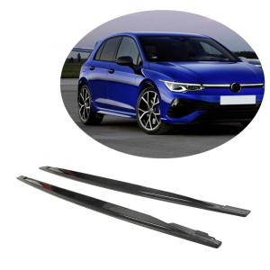 Volkswagen VW Golf 8 MK8 R 2021UP Side Skirts Carbon Fiber