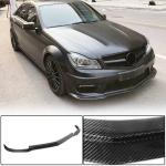 Mercedes Benz W204 C204 C63 AMG Facelift 2012-2014 Front Bumper Lip Carbon Fiber