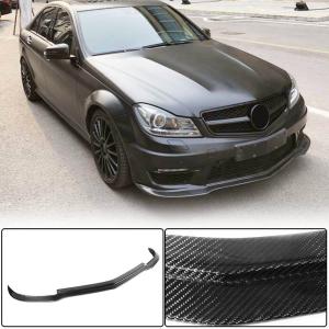 Mercedes Benz W204 C204 C63 AMG Facelift 2012-2014 Front Bumper Lip Carbon Fiber