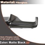Matte Black Rear Diffuser for BMW 5 Series F10 2012-2016 520i 523i 528i 530i 535i 550i M Sport Sedan Fiberglass Rear Lower Bumper Lip Diffuser Spoiler Body Kit