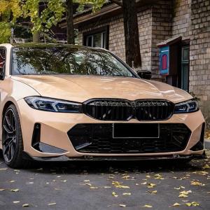 BMW 3 Series G20 G28 330i LCI M-SPORT 2023-2025 Front Bumper Lip Carbon Fiber