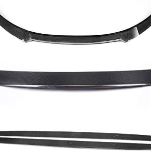 Carbon Fiber Side Skirts and Front Lip and Rear Spoiler for 2009-2013