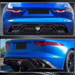 Jaguar F-TYPE X152 Convertible 2-Door 2014-2019 Rear Bumper Diffuser Carbon Fiber
