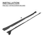 Carbon Fiber Side Skirts Splitters Trims for Porsche 2014-2016