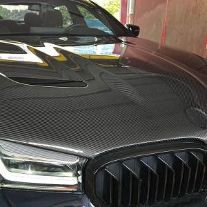 BMW 5 Series F90 M5 LCI 2018-2022 Car Front Hood Bonnet Cover Carbon Fiber