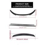 Carbon Fiber Side Skirts and Front Lip and Rear Spoiler for 2009-2013