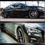 Infiniti Q50 Sedan Carbon Fiber Side Skirts Extension Lip 2013–2020