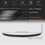 For Bentley Flying Spur W12 2013-2019 Carbon Fiber Rear Trunk Spoiler Boot Wing Lip