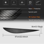 Porsche Macan 2014-2018 Headlight Eyebrows Lamp Eyelids Dry Carbon Fiber