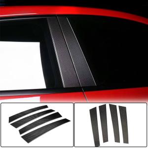 Porsche Panamera 971 2017-2021 Door Window B Pillar Cover Trims 4pcs/set Carbon Fiber