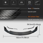 Tesla Model X 2016-2020 Front Bumper Lip Carbon Fiber