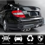 Mercedes Benz W204 C63 AMG Pre-facelift 2008-2011 Rear Bumper Diffuser Carbon Fiber