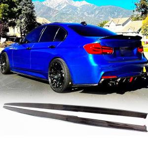 Carbon Fiber Side Skirts for BMW F30 M Sport 2012-2018 320i 325i 328i 330i | 335i 340i M-tech Sedan Side Skirt Extension Running Boards Anti-Collision Body Kit, Car Styling Accessories