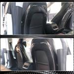 Tesla Model Y 2020+ Racing Seat Back Cover Dry Carbon Fiber