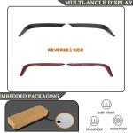 Real Carbon Fiber Front Canards Kit for Alfa Romeo Giulia Base Sedan 2015-2023 Front Bumper Headlight Eyelids Eyebrows Covers Front Grille