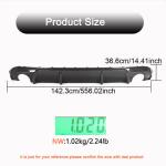 BMW 4 Series G26 420i 430i M Sport M440i 2021-2023 Rear Bumper Diffuser Carbon Fiber