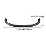 Volkswagen VW Golf 7 MK7 R R-line 2014-2016 Front Bumper Lip Carbon Fiber